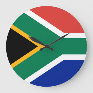 Sydlig Afrika Flagga Stor Klocka