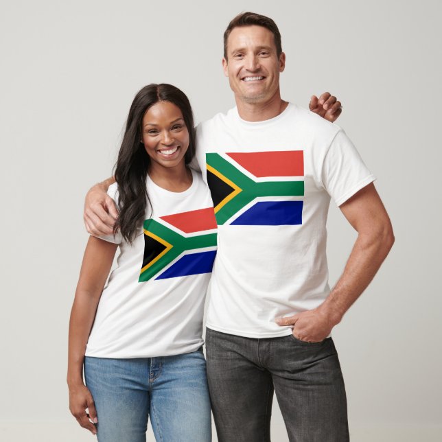 Sydlig Afrika flagga T Shirt (Unisex)
