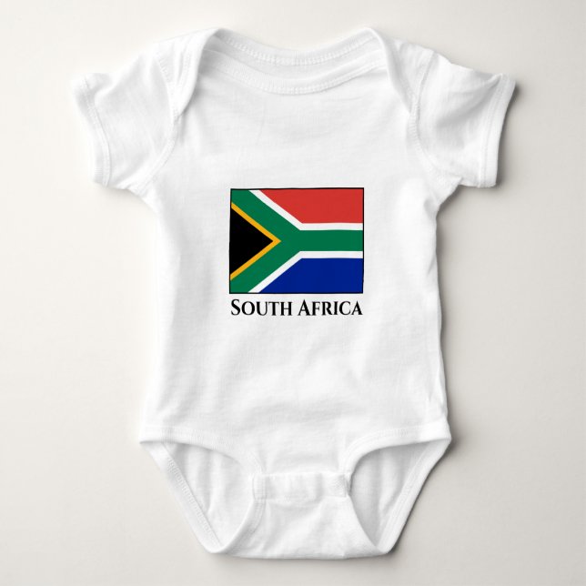 Sydlig Afrika Flagga T Shirt (Framsida)