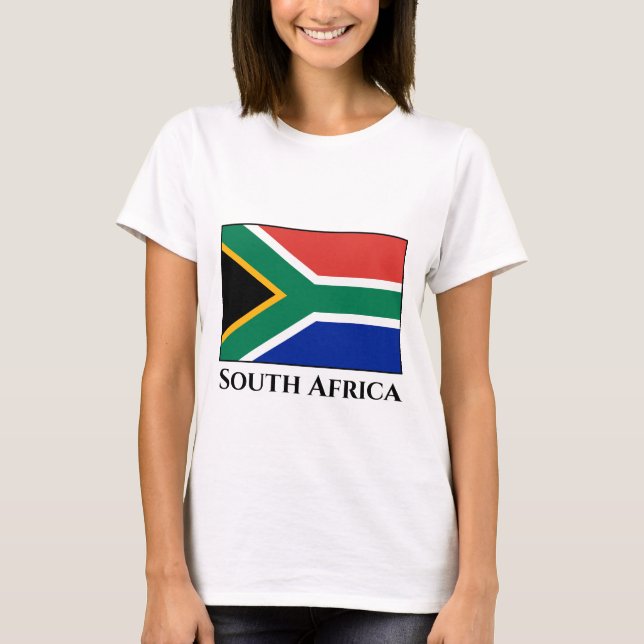 Sydlig Afrika Flagga T Shirt (Framsida)