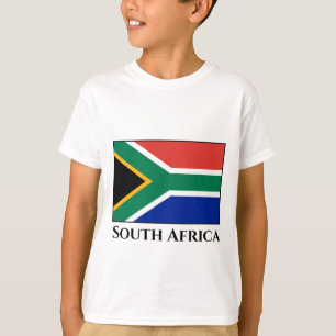 Sydlig Afrika Flagga T Shirt