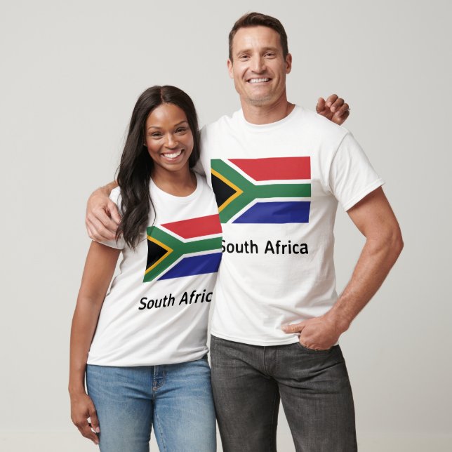 Sydlig Afrika Flagga T Shirt (Unisex)