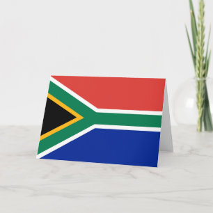 Sydlig Afrika flagga Tack Kort