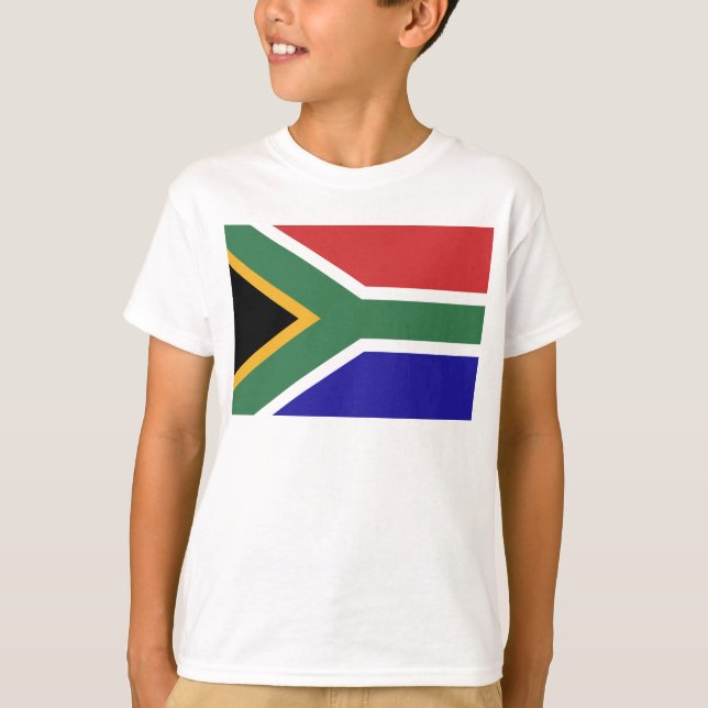 Sydlig Afrika Flagga Tee Shirt (Framsida)
