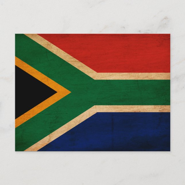 Sydlig Afrika Flagga Vykort (Framsida)