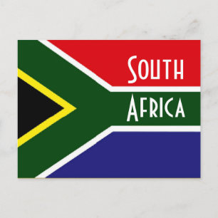 Sydlig Afrika flagga Vykort