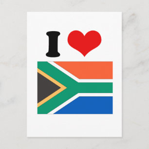 Sydlig Afrika Flagga Vykort