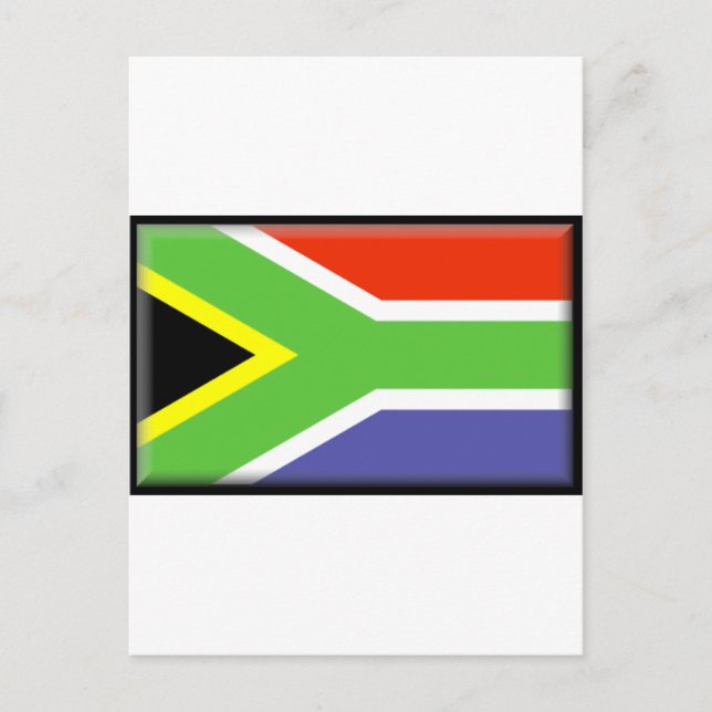 Sydlig Afrika Flagga Vykort (Framsida)