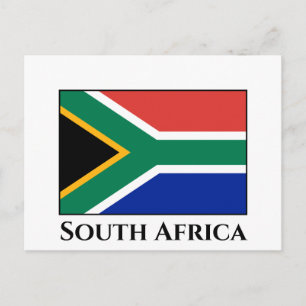 Sydlig Afrika Flagga Vykort