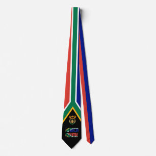 Sydlig Afrika Inscription Flagga Blue Red Slips