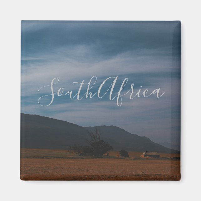 Sydlig Afrika Landcape Natature Travel Magnet (Framsidan)