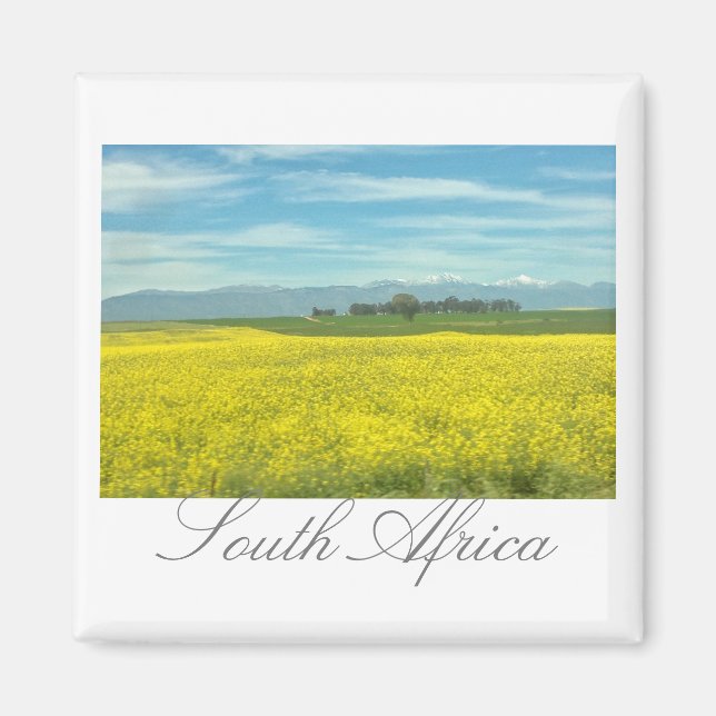 Sydlig Afrika Landskap Landskap Magnet (Framsidan)