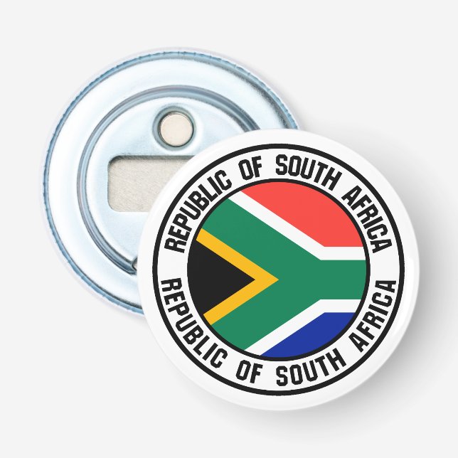 Sydlig Afrika Round Emblem Flasköppnare (Framsidan)