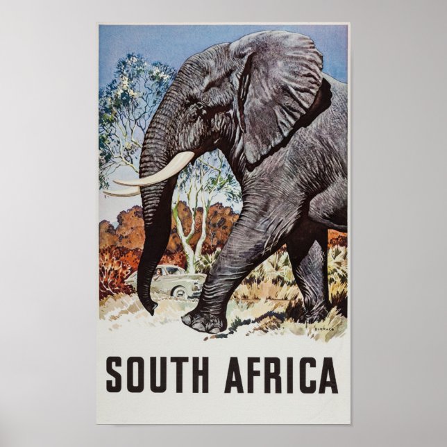 Sydlig Afrika Travel Poster (2) (Framsidan)