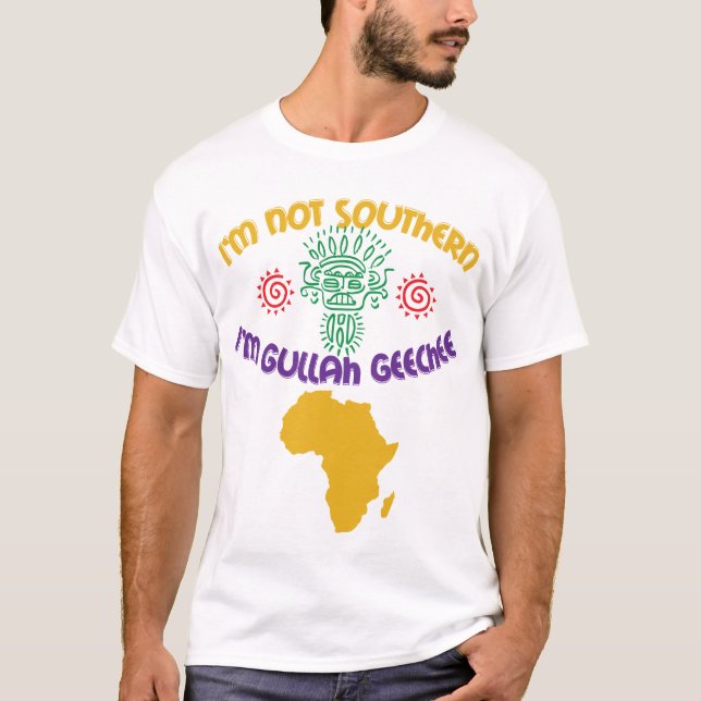 Sydlig afrikan för GullahGeechee T-tröja T Shirt (Framsida)