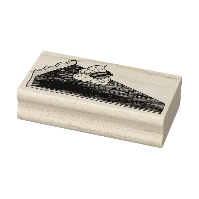 Sydlig amerikansk Dessert i Stil Pecan Paj Slice Stämpel (Stämpel)