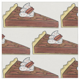 Sydlig amerikansk Dessert i Stil Pecan Paj Slice Tyg