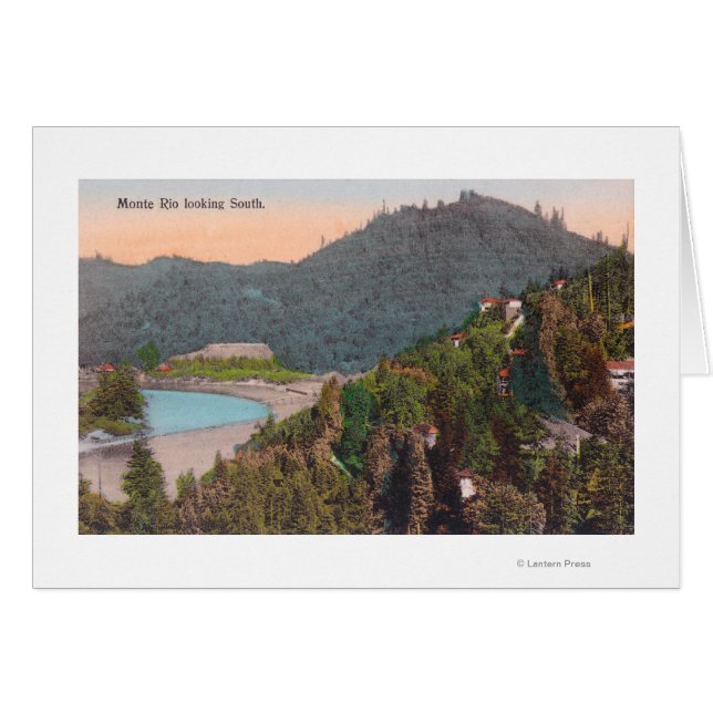 Sydlig antennvy från Monte Rio Hälsningskort (Framsidan Horizontal)