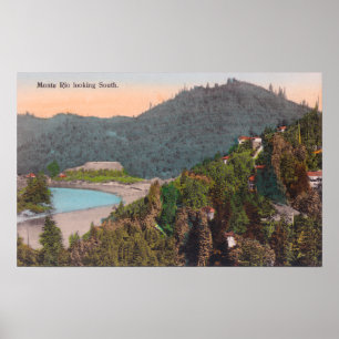 Sydlig antennvy från Monte Rio Poster