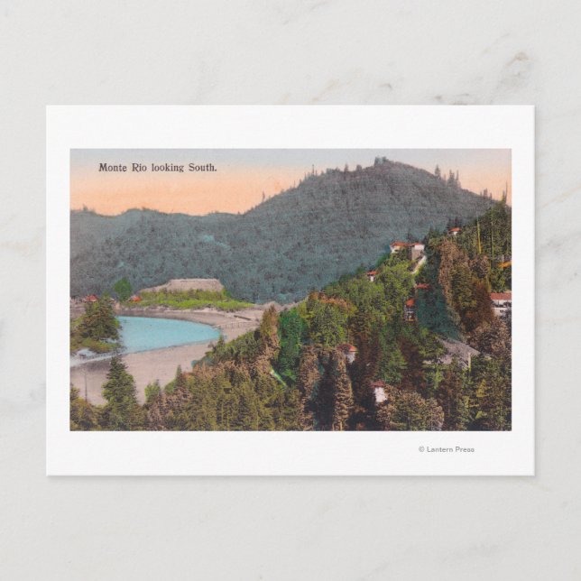 Sydlig antennvy från Monte Rio Vykort (Framsida)