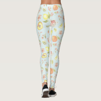 Sydlig berlockblommönsterdamasker leggings