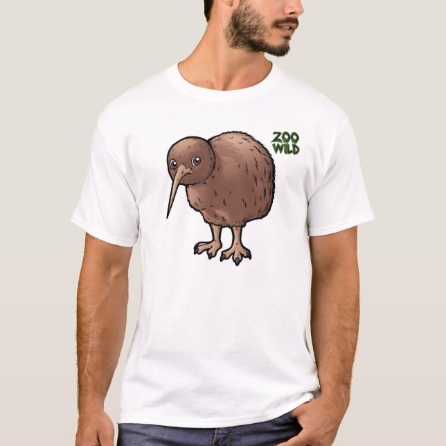 Sydlig brun Kiwi Tee Shirt (Framsida)