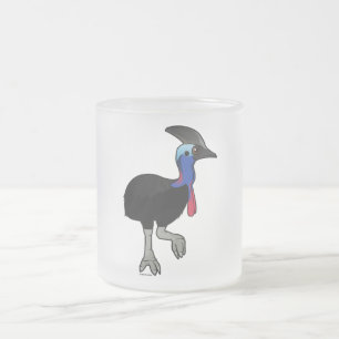 Sydlig Cassowary Frostad Glasmugg