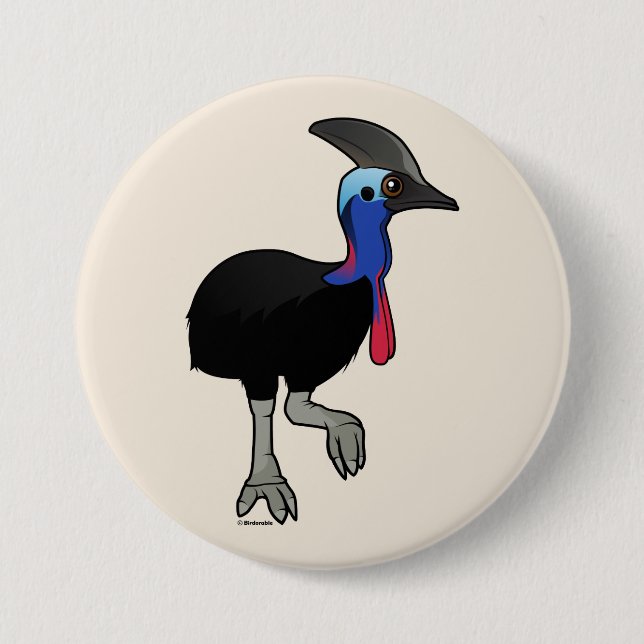 Sydlig Cassowary Knapp (Framsida)