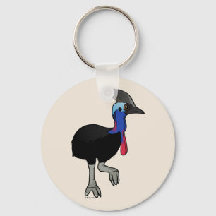 Sydlig Cassowary Nyckelring