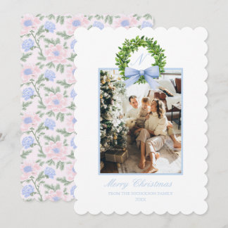 Sydlig Grandmillennial Pastell Chinoiserie Julkort