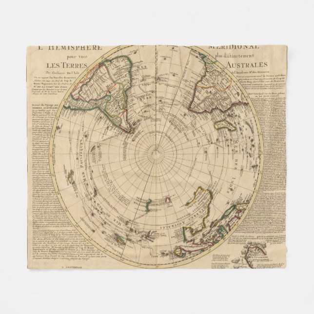 Sydlig halvklot 4 fleecefilt (Framsidan (Horisontell))