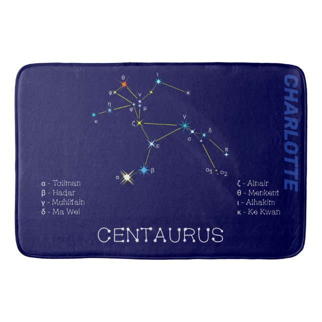 Sydlig hemisphere Constellation Centaurus Badrumsmatta (Framsidan)
