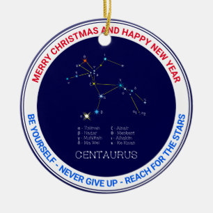 Sydlig hemisphere Constellation Centaurus Julgransprydnad Keramik