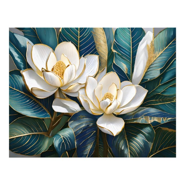 Sydlig Magnoliakonst Fototryck (Framsidan)