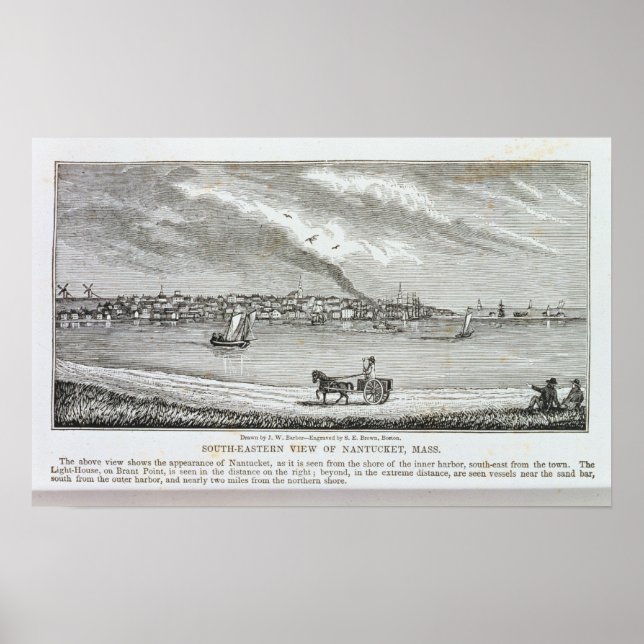 Sydlig östra av Nantucket Poster (Framsidan)