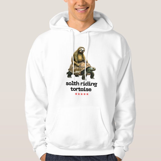Sydlig riddande sköldpadda": hoodie (Framsida)
