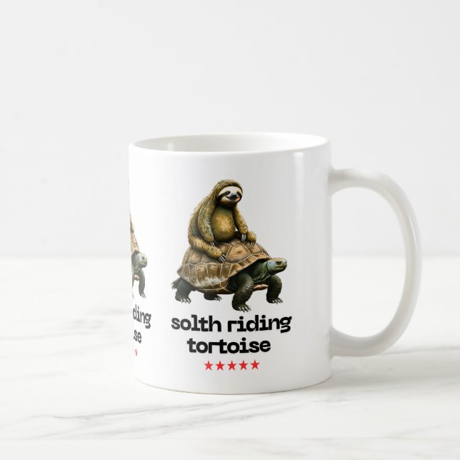 Sydlig riddande sköldpadda": kaffemugg (Höger)