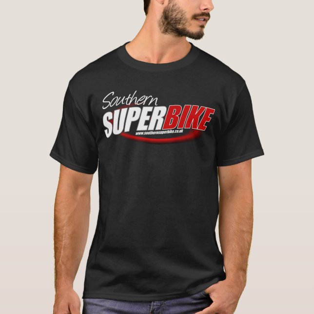 Sydlig skjorta för Superbike "T" (mörkfärger) T Shirt (Framsida)
