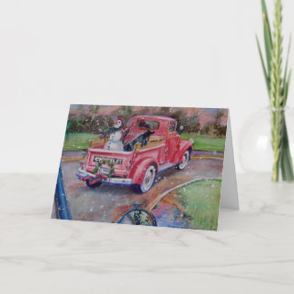 Sydlig snögubbe helgkort