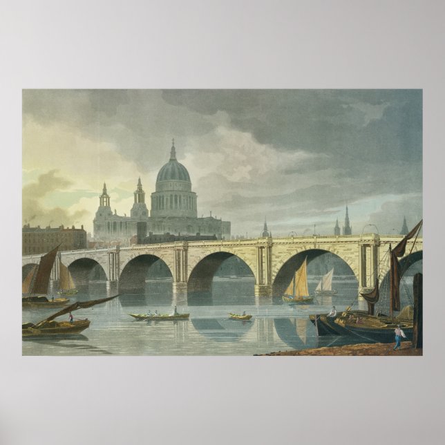 Sydlig Väster av Sankt Pauls-katedralen Poster (Framsidan)