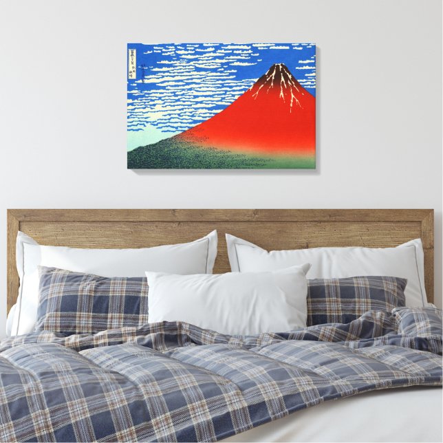 Sydlig vind, klar himmel Katsushika Hokusai 1830  Canvastryck (Insitu (sovrum))