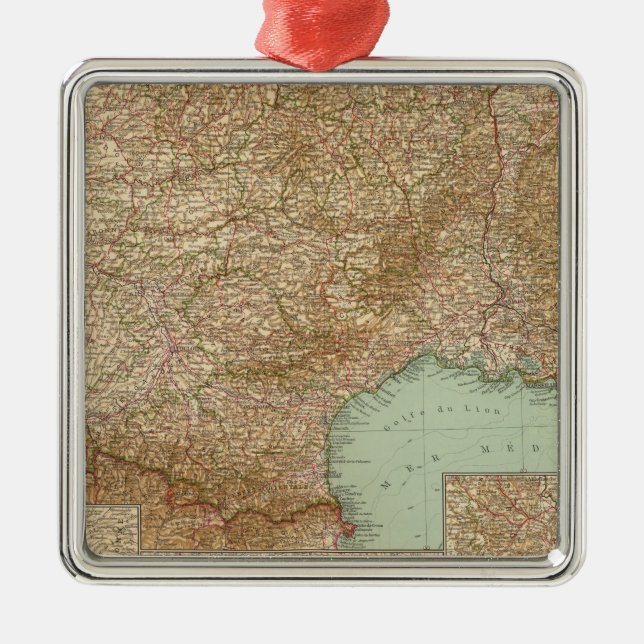 Sydliga frankriken 3536 julgransprydnad metall (Framsidan)