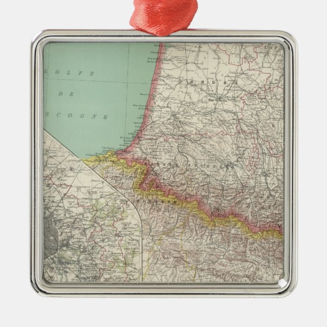 Sydliga frankriken julgransprydnad metall (Framsidan)