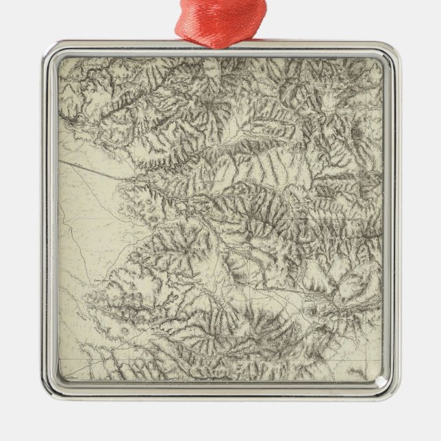 Sydliga Kalifornien Julgransprydnad Metall (Framsidan)