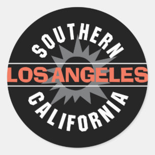 Sydliga Kalifornien - Los Angeles Runt Klistermärke