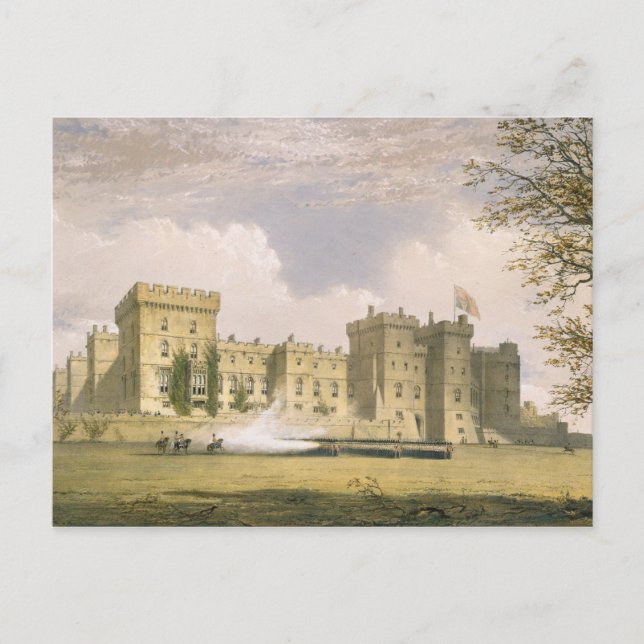 Sydliga Öster-vyn av Windsor Castle, från "Windsor Vykort (Framsida)