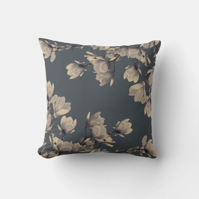 Sydliga Vintage Magnolior Kudde (Framsida)