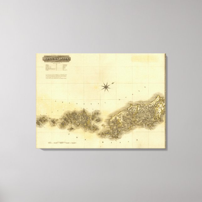 Sydliga Westerna öarna Canvastryck (Framsida)