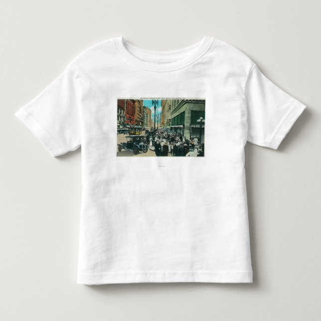 Sydligt beskåda av Broadway från 6egatan Tee Shirt (Framsida)