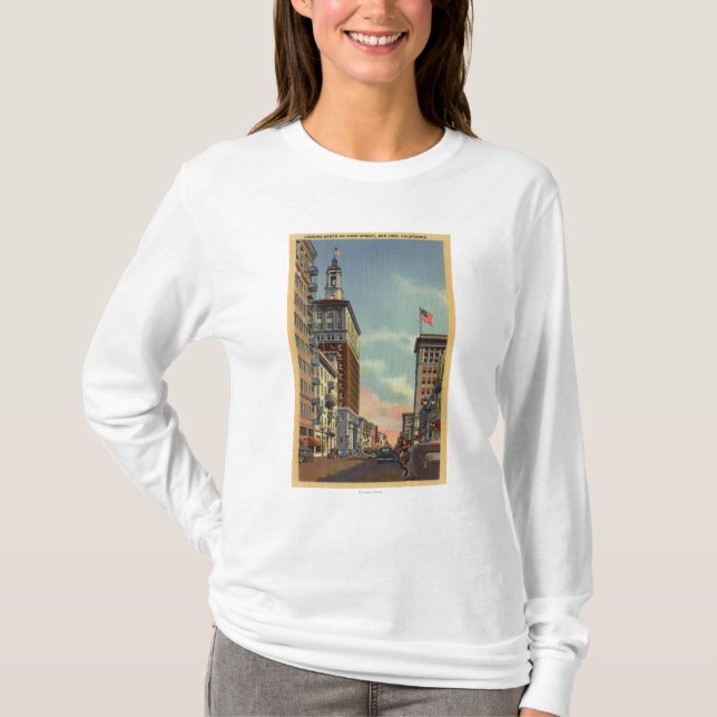 Sydligt beskåda av den första gatan t shirt (Framsida)